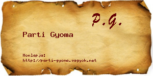 Parti Gyoma névjegykártya